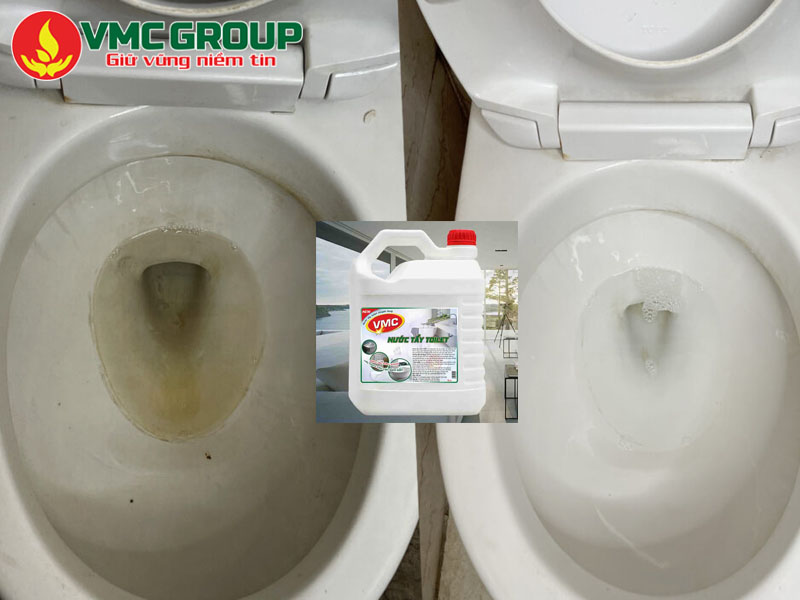Cách sử dụng nước tẩy Toilet VMC hiệu quả